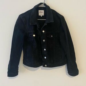 Zara black denim jacket